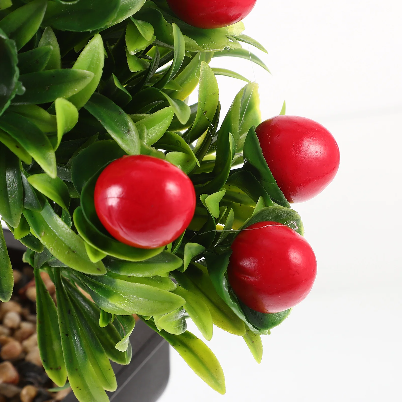 

Artificial Potted Bonsai Small Fake Plant Decoration Realistic Look Home Office Desk Decor No Water Needed Easy Cleaning