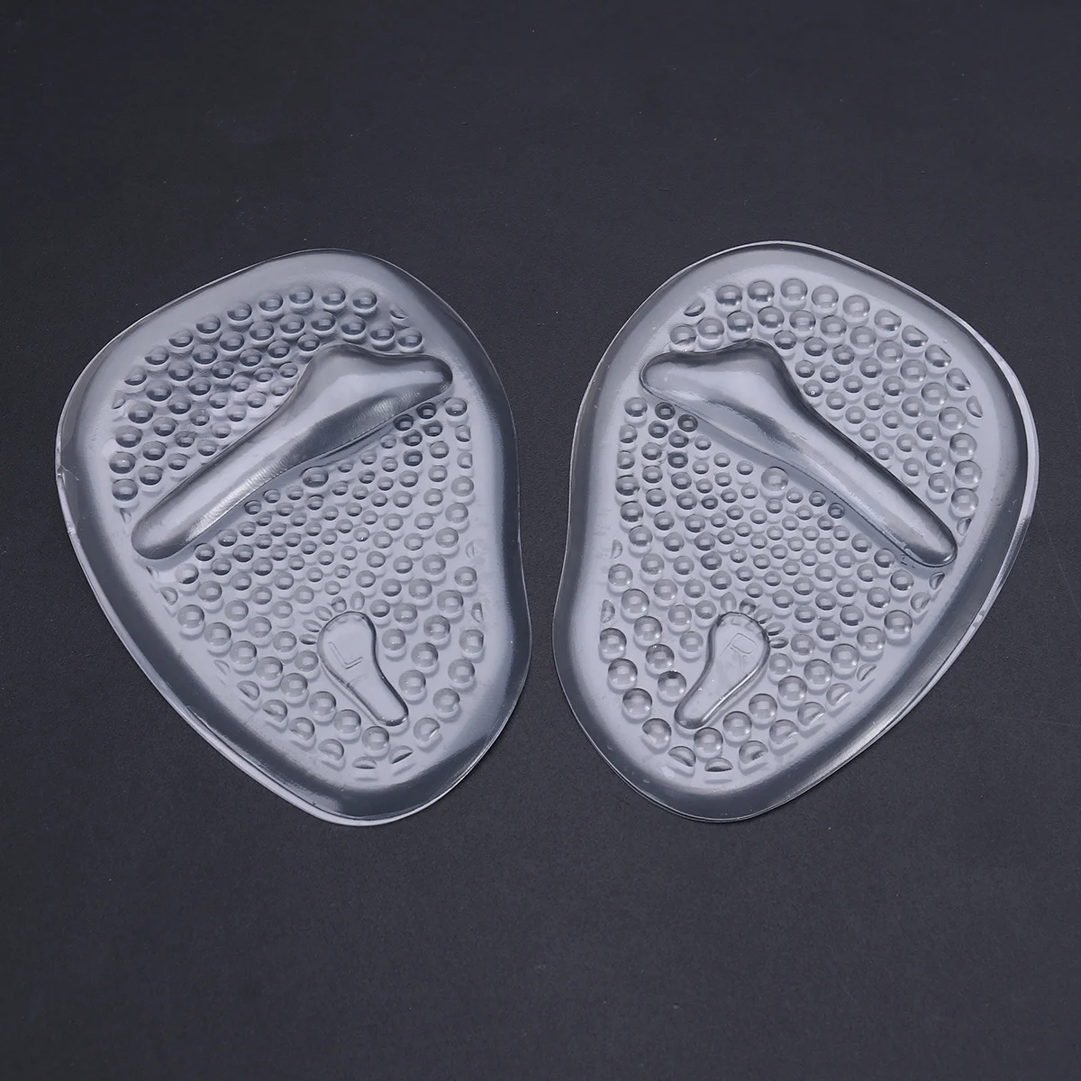 

Forefoot Pads Silicone Gel Transparent Cushion for High Heel Pain Relief Toe Separator Straightener Forefoot Pads for Heels