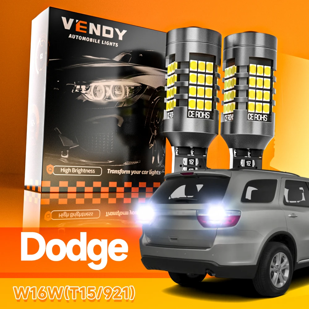 

2x LED Reverse Light Blub Lamp W16W T15 921 For Dodge Durango Avenger Caliber Neon Challenger Magnum Charger Ram 1500 2500 3500