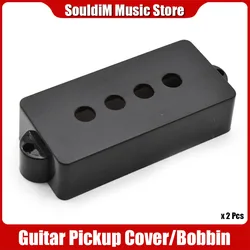 2pcs 4 String Bass Guitar Pickup Cover Matt/Smooth PB Bass Guitarra Pickup Cover Bobbin Violao Replacement Parts