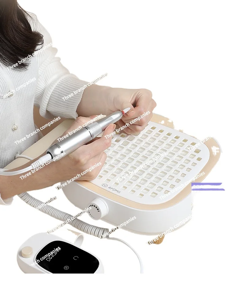 

Silent large suction grinding and unloading nail dust powder filter