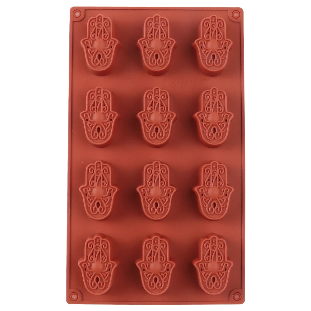 

New Mini Lotus in The Palm Soap Molds Forms DIY Soap Making Hand of Fatima Mascot Candle Resin Mold Clay Mould Brown Parts Tools