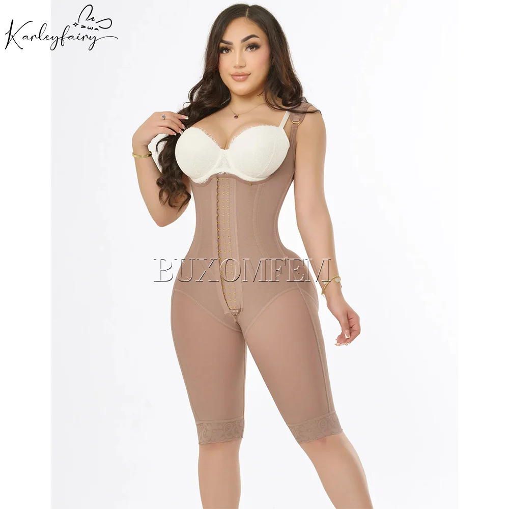 

Front Breasted Modeling Postpartum Belly Wrap Shaper Open-Chest Girdle with Adjustable Straps Push Up Post Surgery Women Fajas