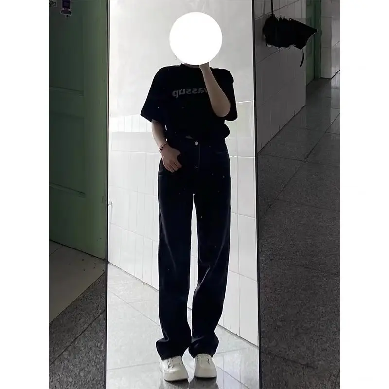 

Джинсы с низкой талией, одежда для женщин, каваи, милый японский Harajuku, корейский женский джинсовый модный эстетический пастельный цвет, розовый цвет