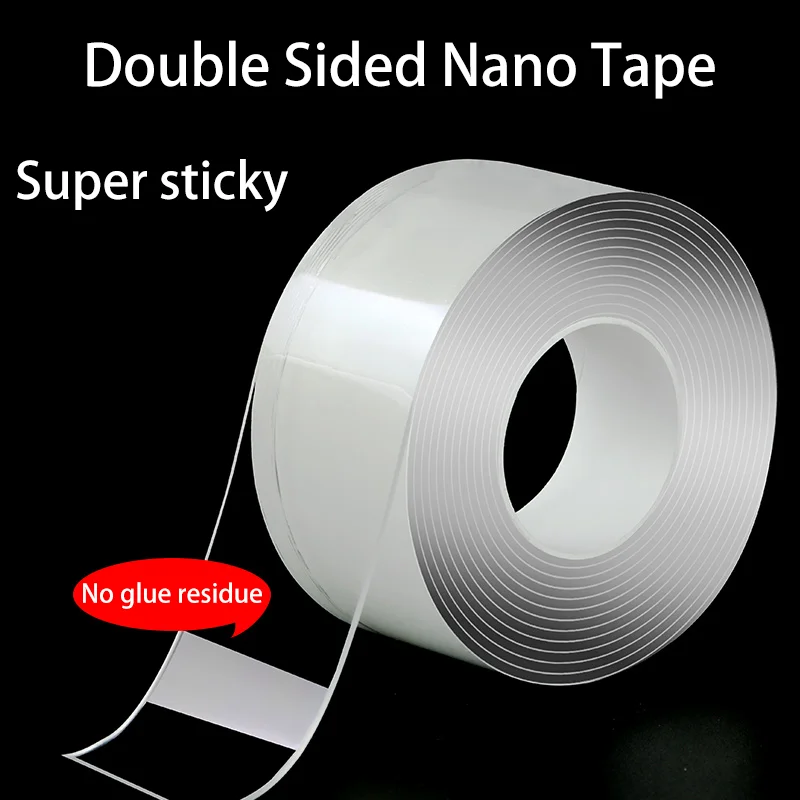 1/3/5Length Magic Nano Tape Double-Sided Adhesive Tape  High Viscosity and Is Fixed On The Wall Without Leaving Traces