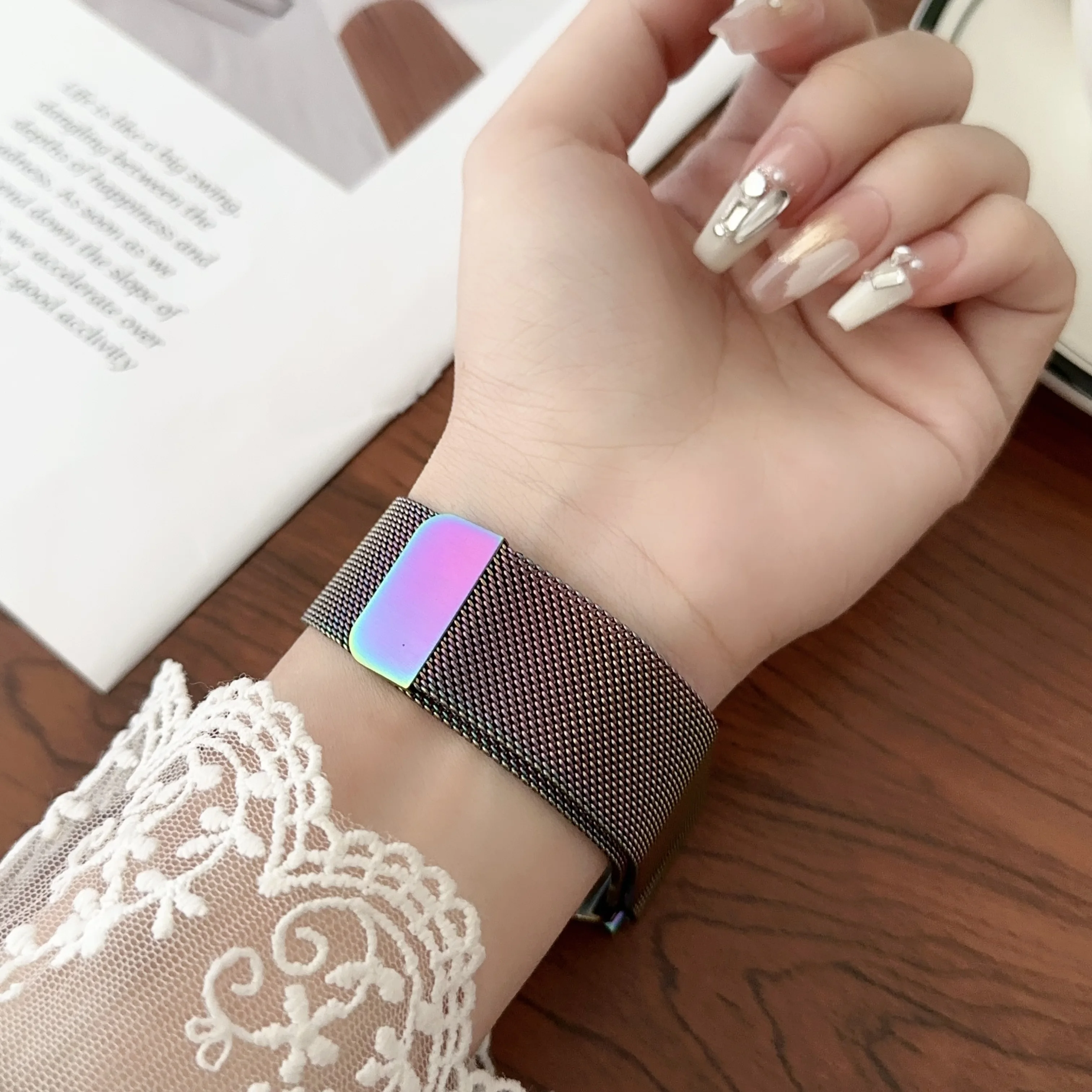 Миланский Браслет из нержавеющей стали для смарт-часов Samsung Galaxy Watch 7 ultra 47 мм