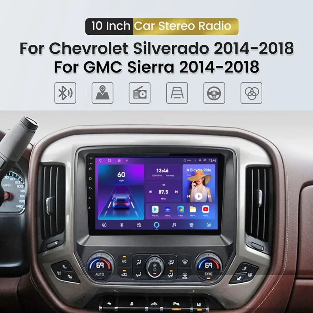 2 + 32G 9.7 بوصة أندرويد 13 لكاديلاك إسكاليد شراع SLS 2007-2014 شاشة تعمل باللمس ستيريو السيارة مع Carplay أندرويد السيارات #4