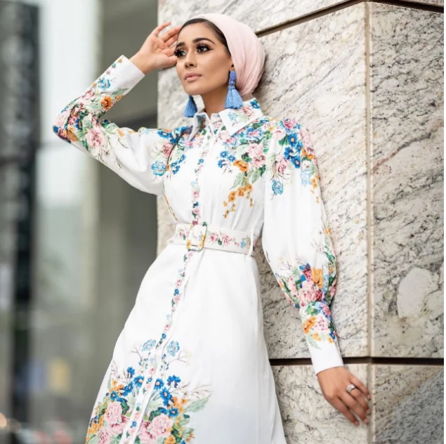 Vestido musulmán árabe de Ramadán Eid Mubarak Abaya para mujer, ropa islámica, bata larga, vestido femenino, Dubái, Turquía