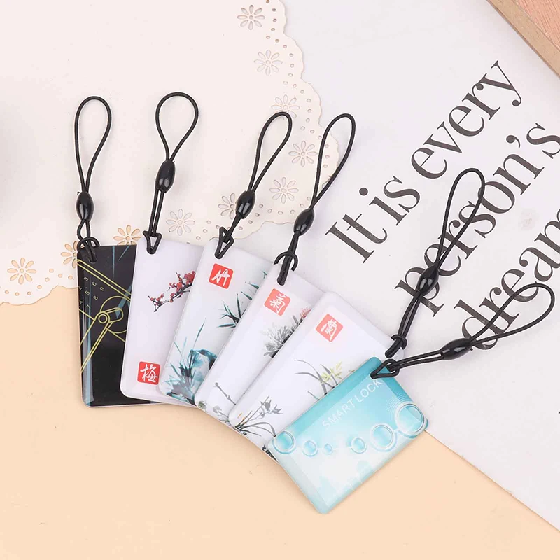 10Pcs PVC 13.56Mhz IC Card TTlock BLE Electronic Smart Door Lock Card Digital Smart Fingerprint Locks Unlock Small RFID Card