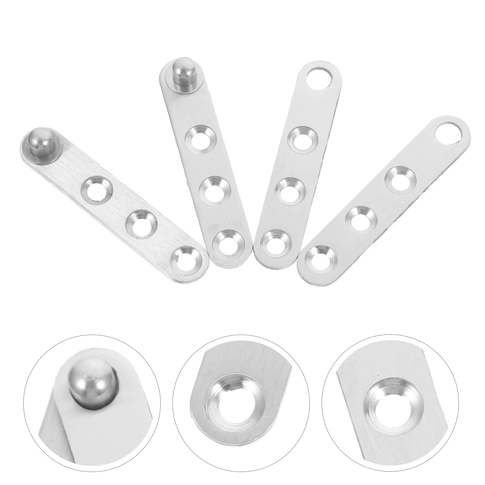10 Pcs Rotate Hidden Hinge Cabinet Soft Close Hinges 360 Degree Heavy Duty Rotation Pivot Fold