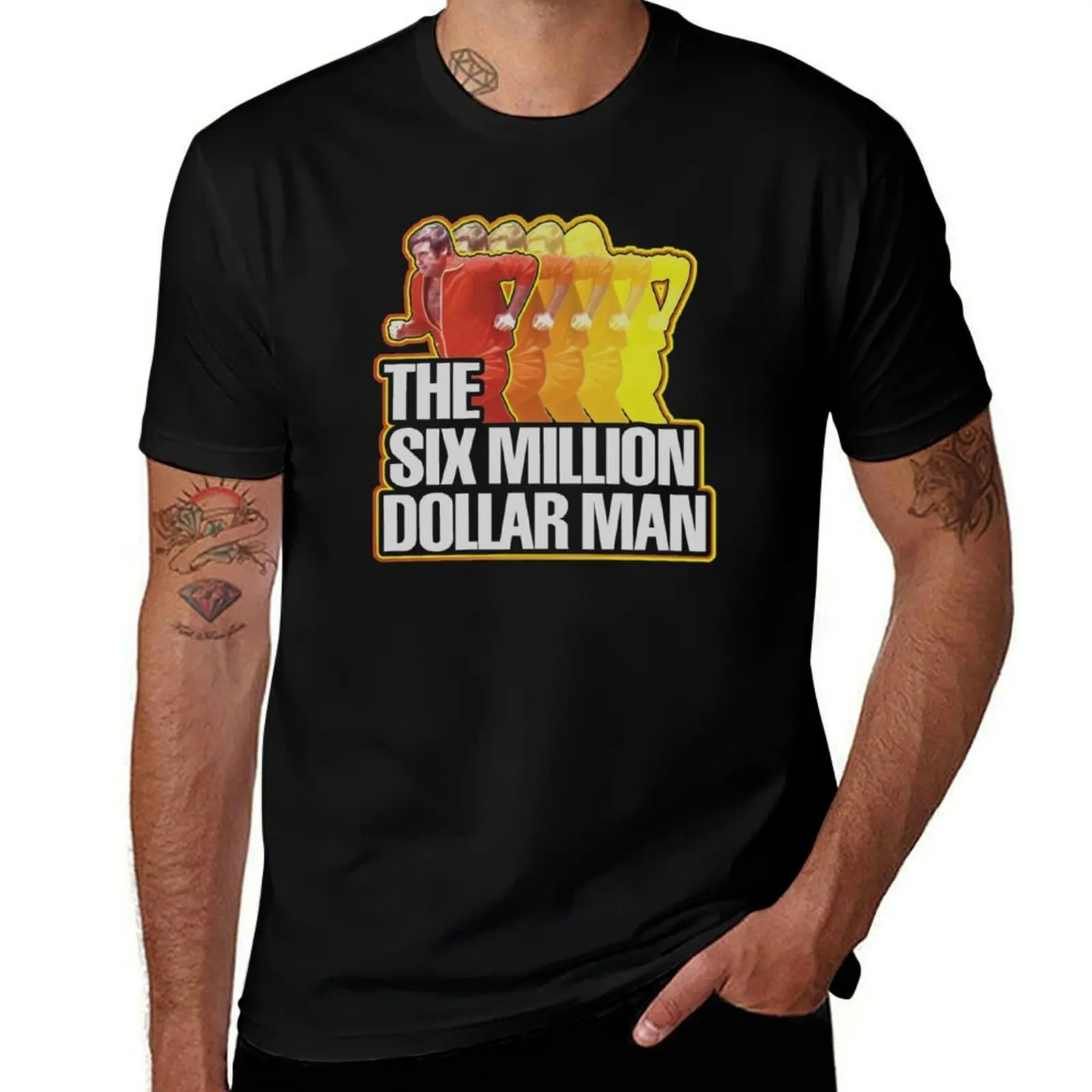 

The Six Million Dollar Man Sticker T-Shirt Soft Anti-Shrink Cotton Tee