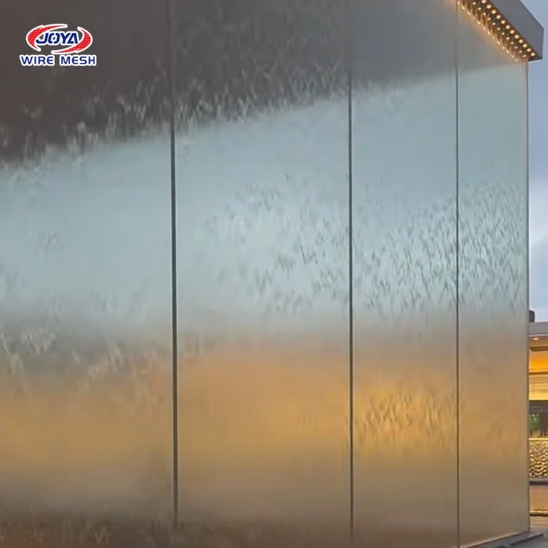 custom.Stainless Steel Wall Curtain Custom Waterfall Curtain Mesh Indoor Cascading Feature