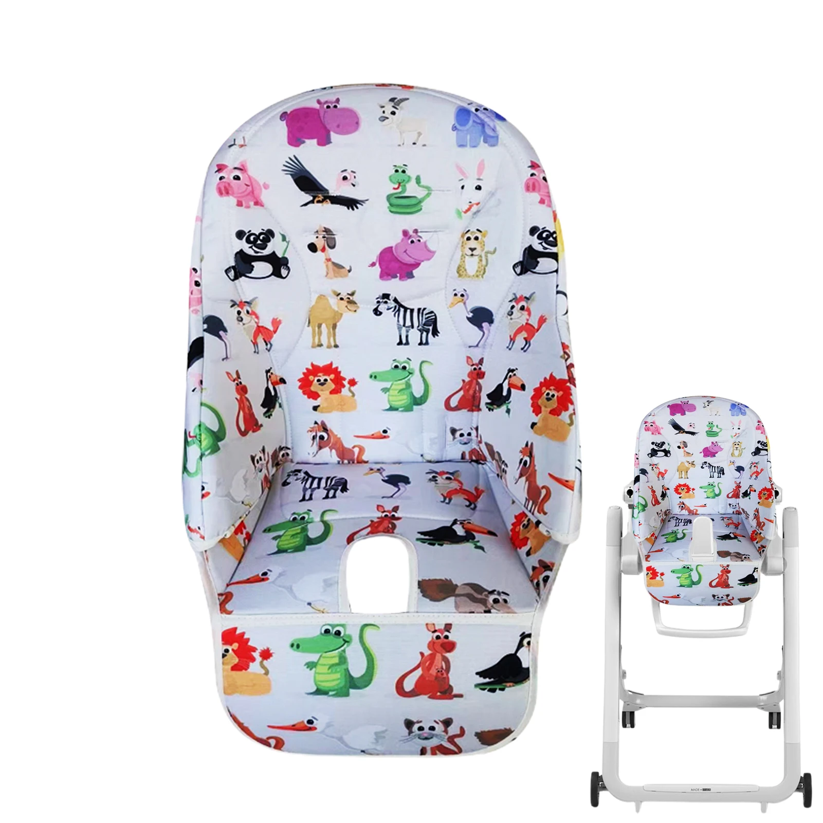 Almofada de assento para cadeira de jantar de bebê, para peg perego, siesta zero3, baoneo, kosmic jané, tecido oxford, capa de cadeira de jantar infantil