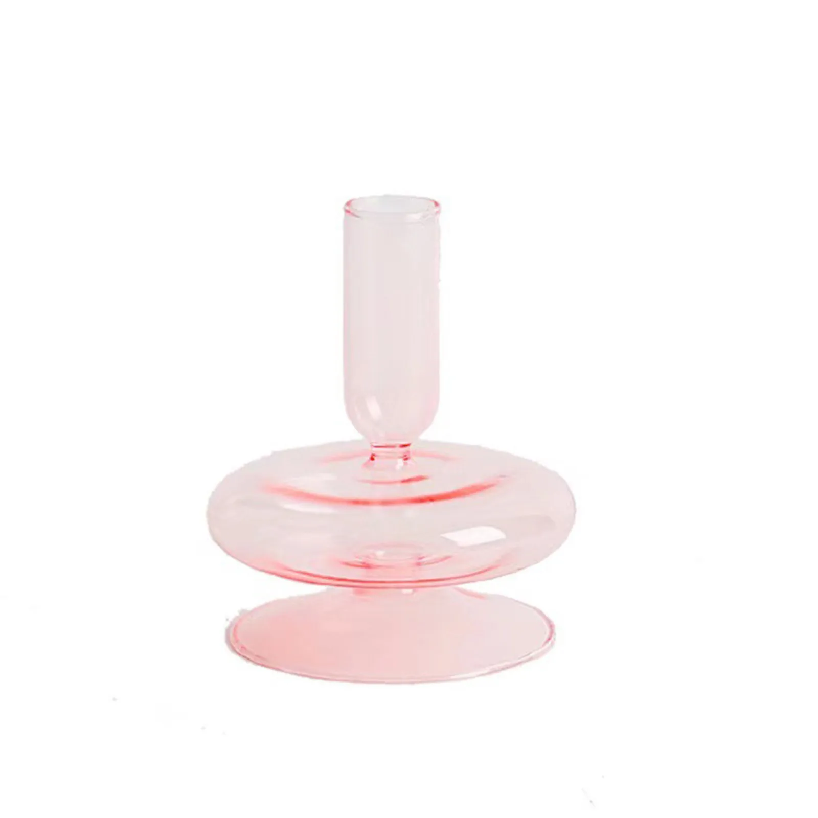 Glasvase für Tischdekoration Moderne Elegante Blumenvase Kerzenhalter für Hochzeit Heimdekoration Einweihungsgeschenk Glasvase Dekor