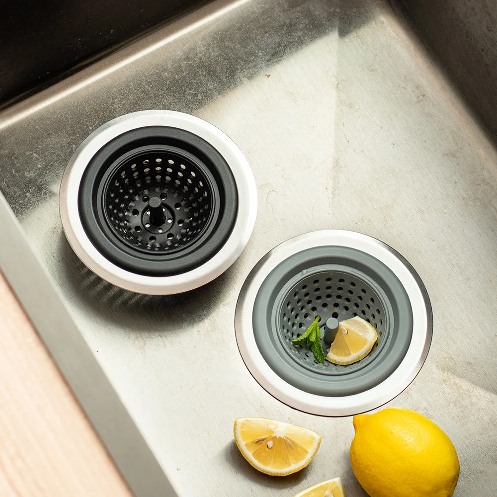 

Sink Filter Tank Floor Drain Cover Hair Prevent Clogging Household Kitchen Sink Drain Plug Filter Dish Sink Floor Drain Cover