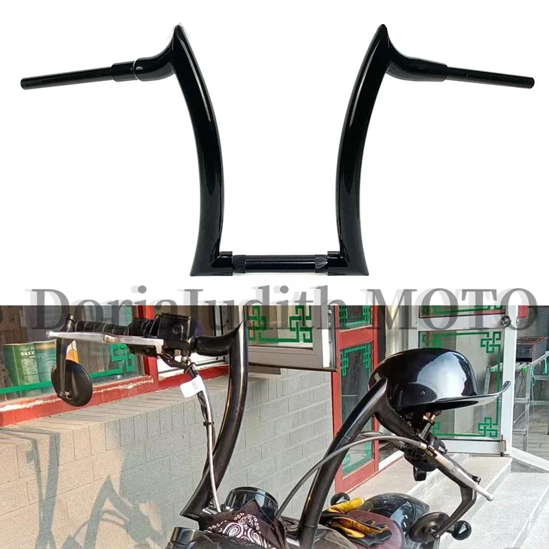 

For Indian Scouts Hussar Bobber Custom Motorcycle Steering Wheel Motorcycle 1-1/2 inch 38MM Custom horn handlebars 12" 14" 16"