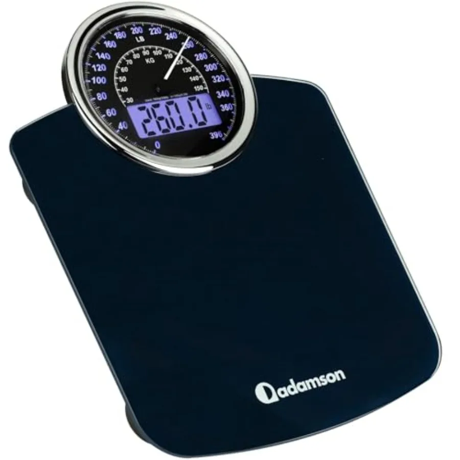 

Hybrid 2-in-1 Analog and Digital Weighing Scale for Body Weight up to 400s - Thick Tempe Glass - Extra Large Display - Easy to