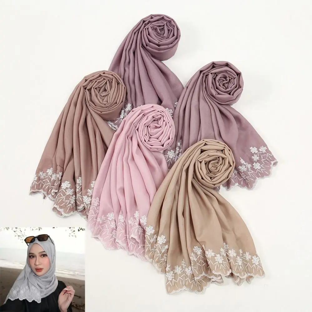 

New Chiffon Muslim Instant Turban Solid Color Full Cover Islamic Crinkle Shawl Breathable Head Wraps