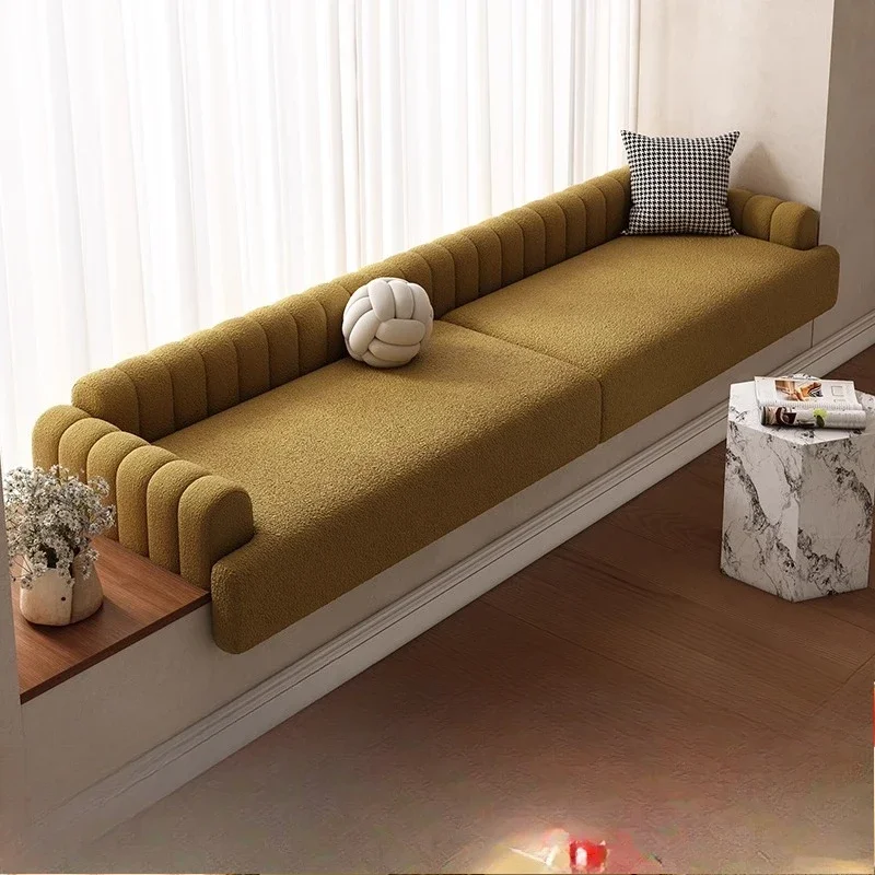 Haute couture toast bay window sofa bedroom bay window balcony renovation floor sofa integrated designer