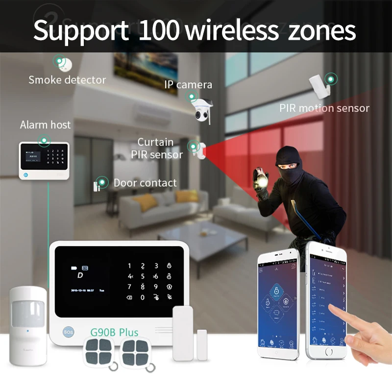New Generation Smart WIFI+3G/4G Home Security System G90B Plus Smart Home System