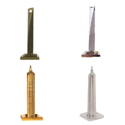 Shanghai World Financial Center Metal Building Model Shanghai Jinmao Tower Home Decor Metal Arts Crafts Tourist Souvenir Gift
