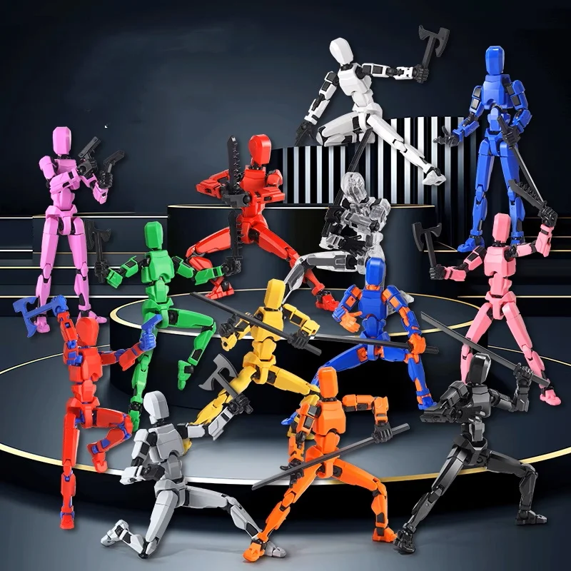 1 قطعة 13 المفاصل الشكل توضيح الدمية المنقولة دمية لتقوم بها بنفسك الجمعية لعبة ثلاثية الأبعاد مطبوعة عمل الشكل وقف الحركة الرسوم المتحركة الدمية #1