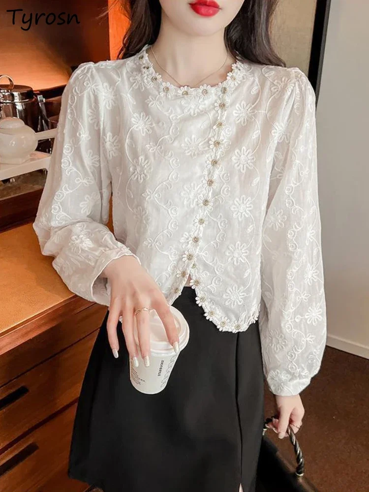 Floral Blouses Wome… - image