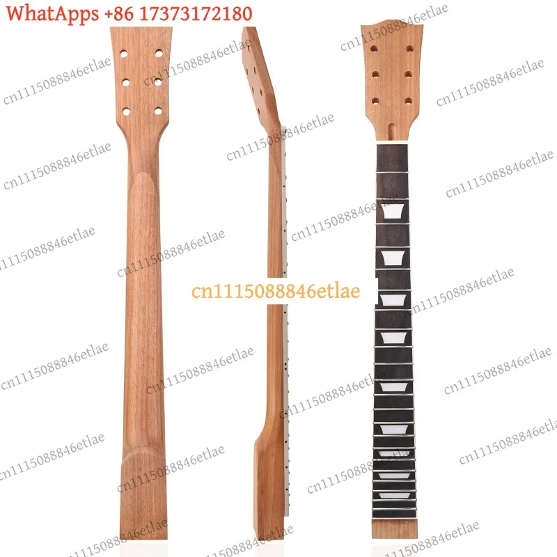 LP Style Electric Guitar Neck 22 Frets Rosewood Fretboard Mahogany with Tuners