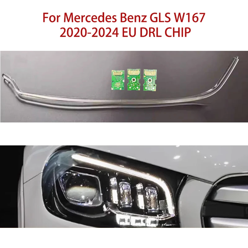 

Подходит для Mercedes-Benz, модуль балласта белого света GLS W167 2020-2024, светодиодный чип «ангельский глаз», европейский автомобильный чип DRL