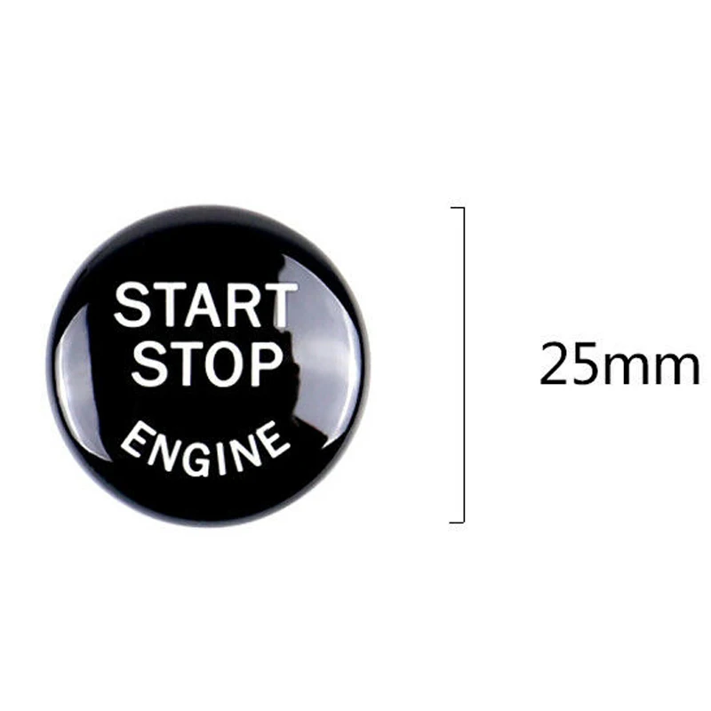 

Elevate Your Car's Interior with Black Start Stop Button Ring Cover Trim For For For For BMW E90 E92 E93 2009 12