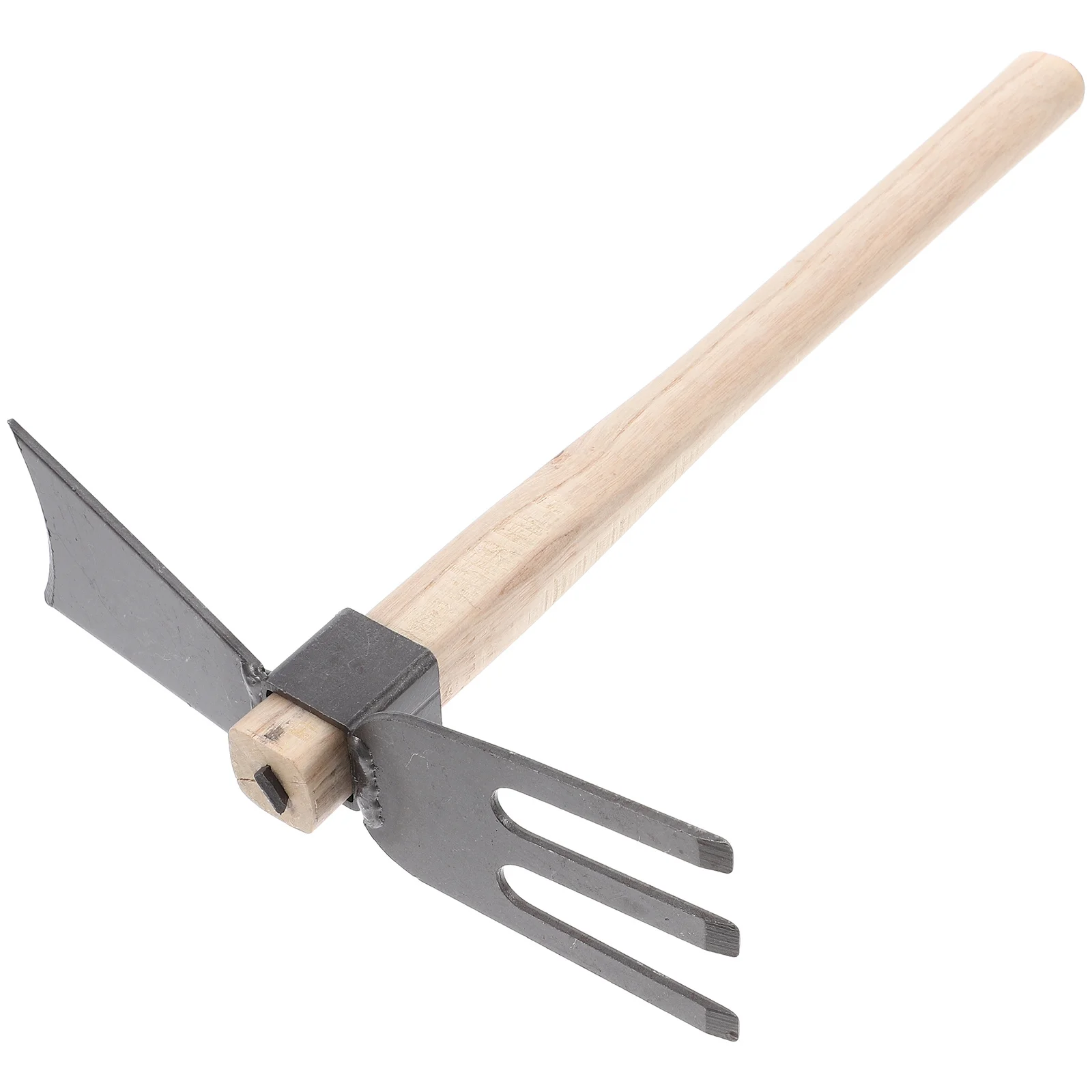 

Household Dual Garden Hoe Metal Wooden Handle Practical Gardening Tool for Digging Soil Weeding Cultivator Dual Headed Hoe