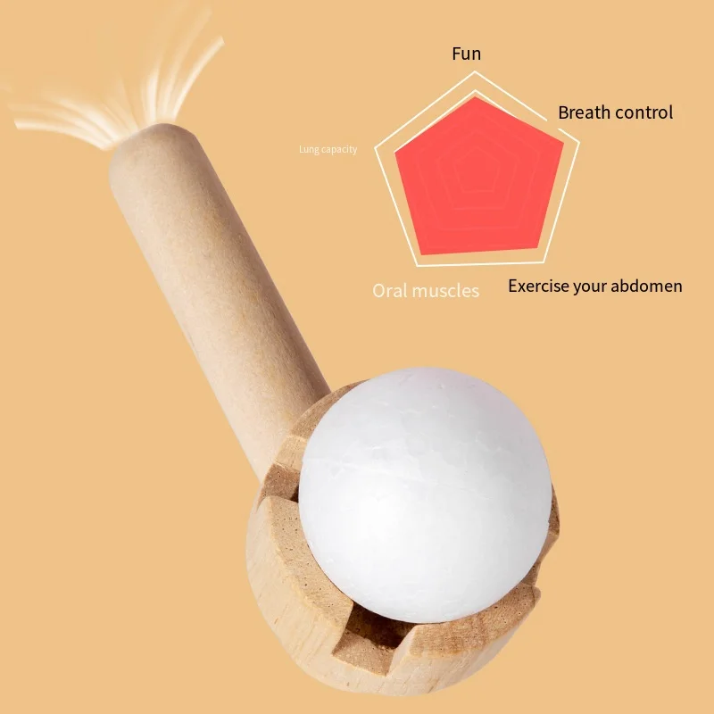 Brinquedo de treinamento de integração sensorial bola flutuante de madeira crianças capacidade pulmonar exercício equipamento de treinamento de equilíbrio