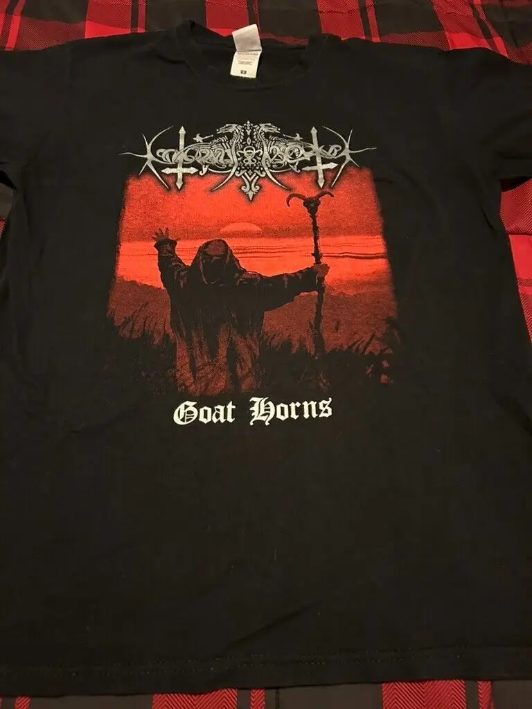 Nokturnal Mortum Goat Horns T Shirt M Hate Forest Drudkh Graveland