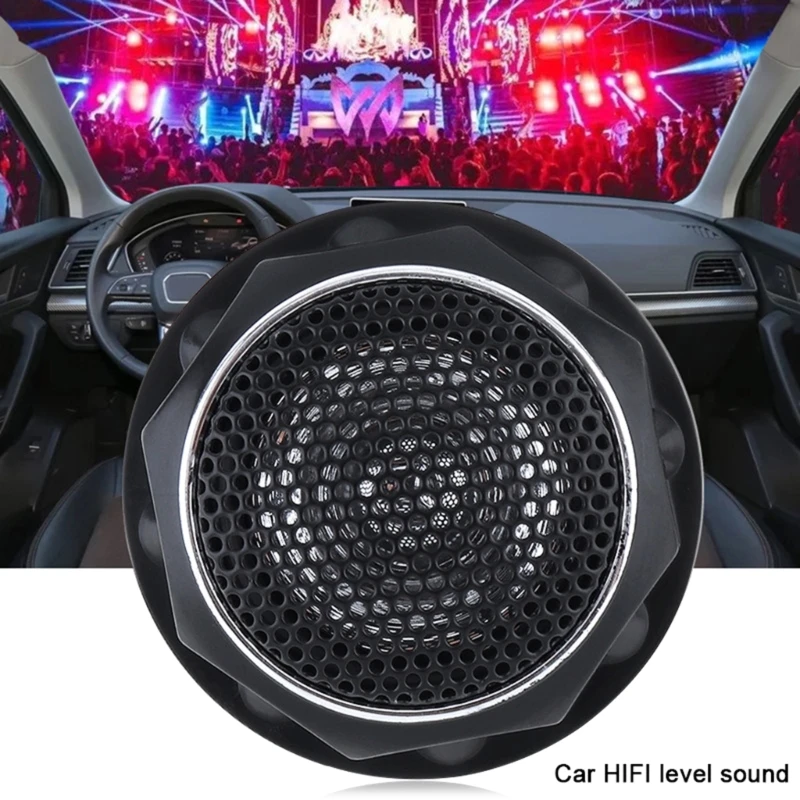 U90C 20mm 140W Flush-Mount Silk-Dome Tweeter, 1Pair Car Tweeter Speakers Mini Treble Loudspeaker Universal