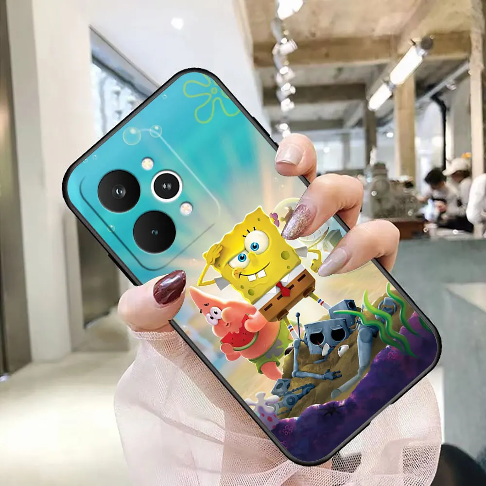 Fotografia 3: Capa de Telefone para Realme 16 15 15T 14 13 12 11 10 9 9I 8 8I 7 7I PRO PLUS, Funda Coque Shell Cover S-SpongeBob P-Patrick Star