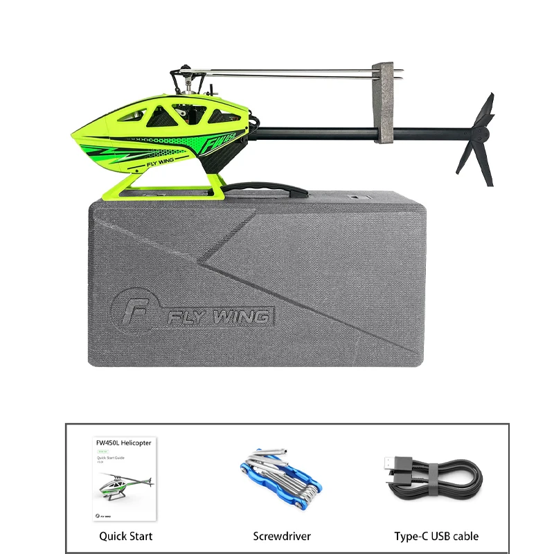 Fly Wing Fw450l V3 Six-Channel Rc Helicopter PNP RTF 3d Gps Automatic Return W/H1 Flight Control System