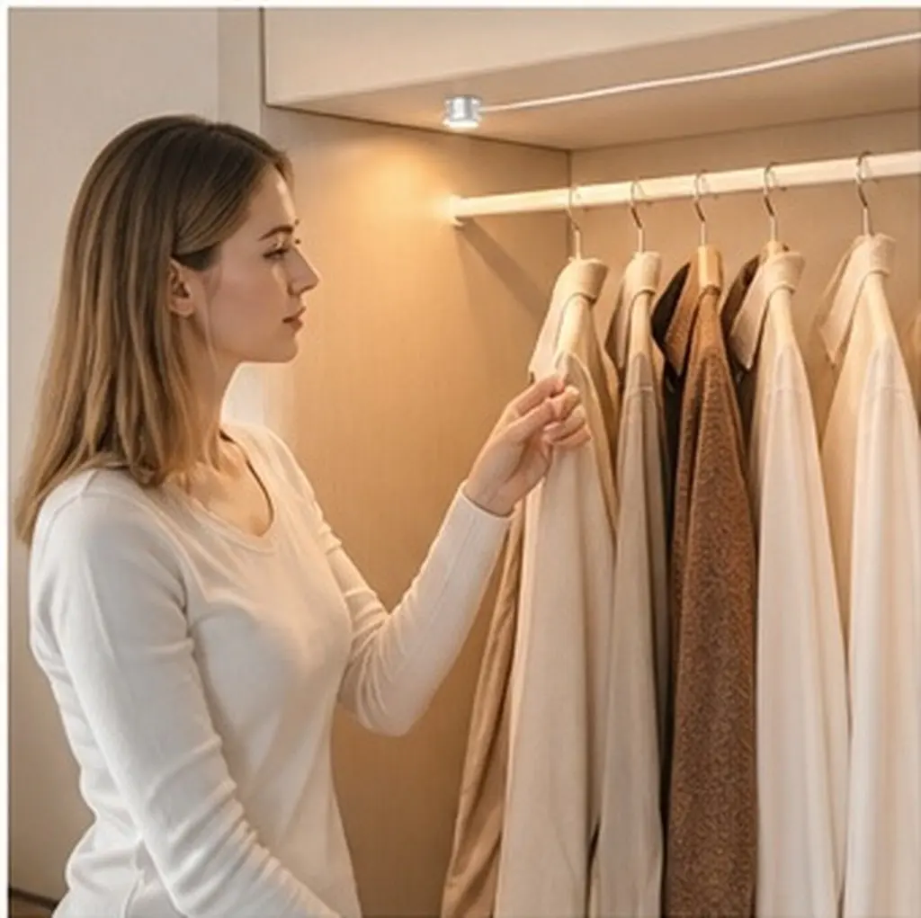 Touch Control Sensor Switch for Cabinet Closet Pantry Drawer Lights ABS Contacts Quick Response Energy Efficient