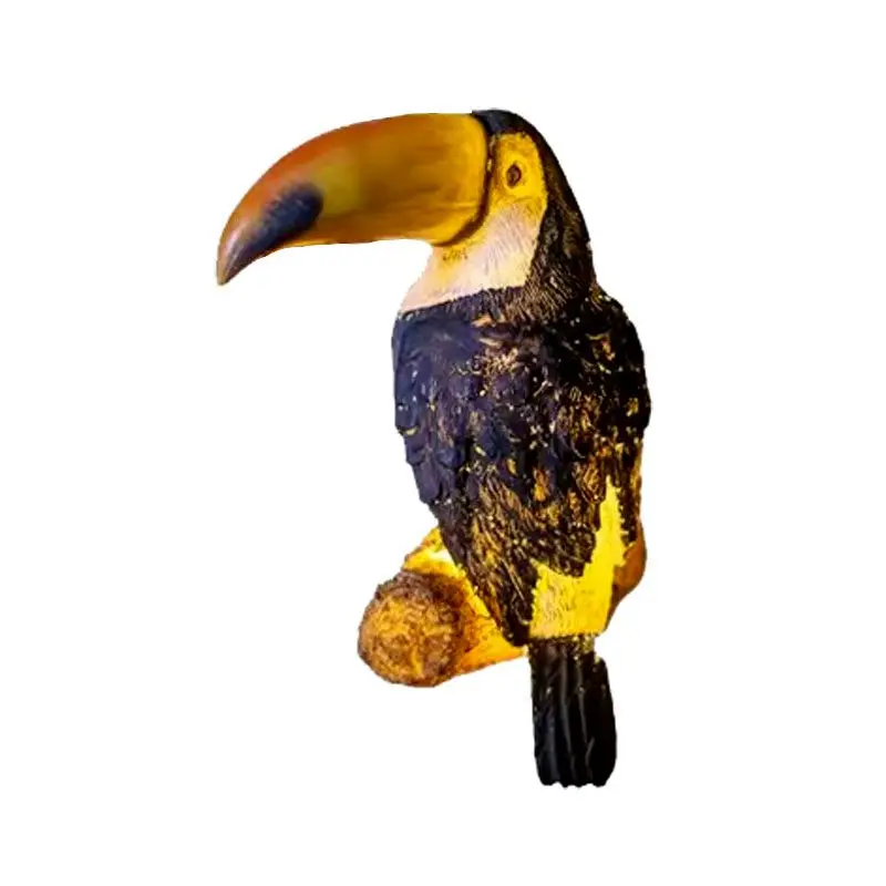 Simulated Big Billed Bird Tree Hanging Gardening Courtyard Garden Layout Resin Landscape Lights