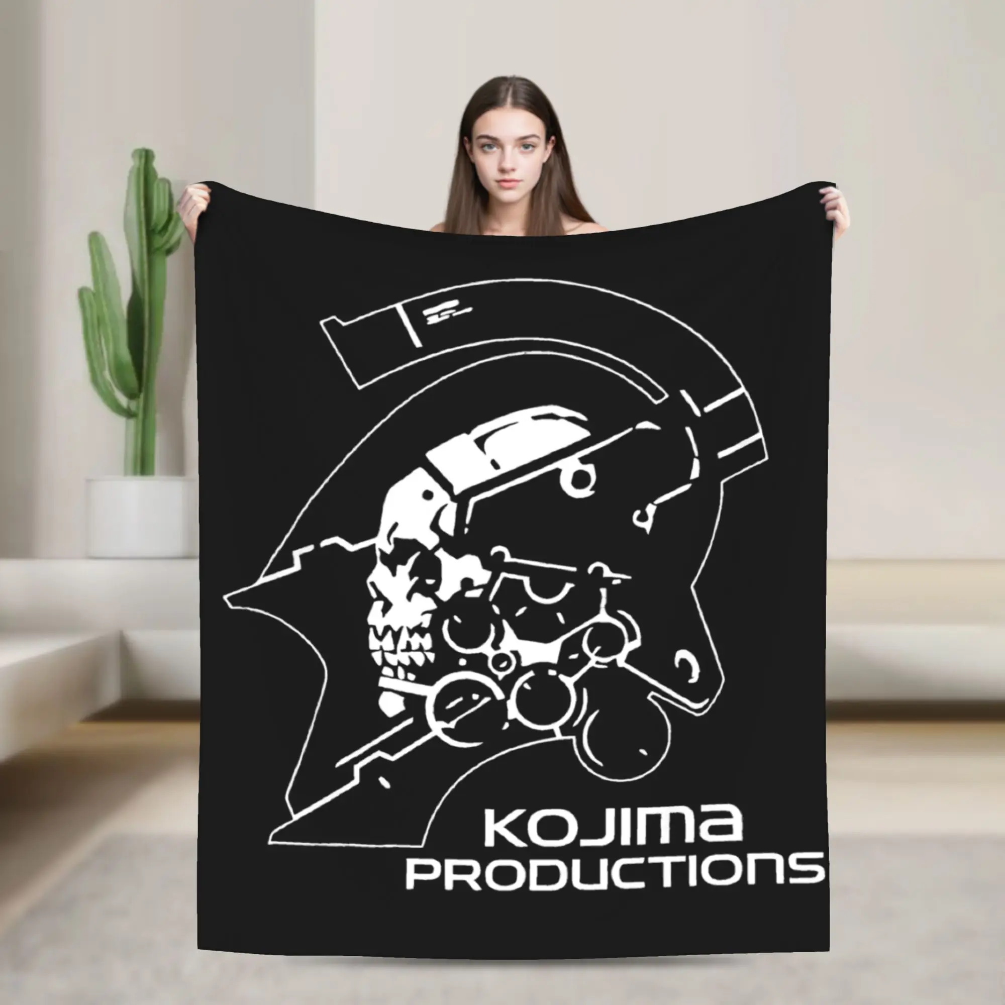 Metal Gear Solid Death Stranding Blanket MGS Game Gaming Fleece Vintage Warm Throw Blanket for Home  Winter