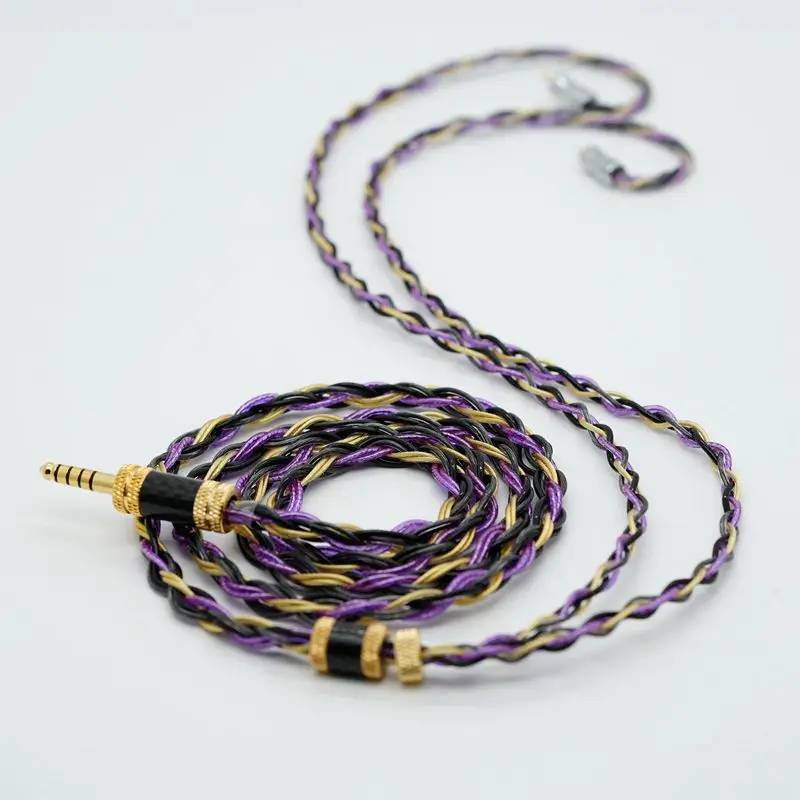 ivipQ-553 لتقوم بها بنفسك HIFI سماعة IEM ترقية كابل مع A2DC/Dan Clark HIFIMAN موصل ل المزدوج 3.5 LCD-5 HE1000SE HE-R10