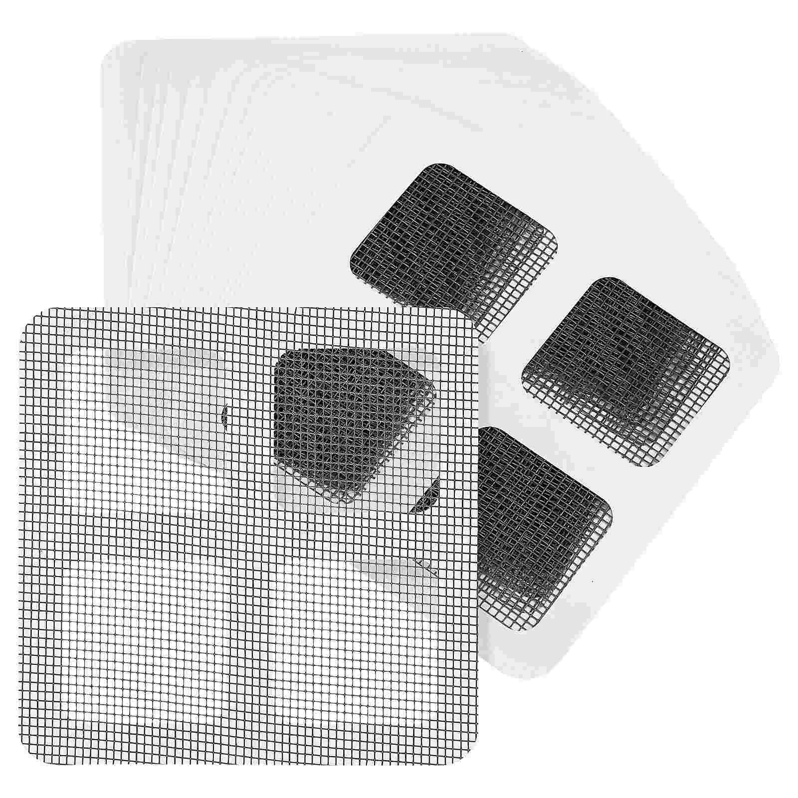 40 Pcs Anti-clogging Filter Stickers Shower Drain Screen Floor Hair Catcher Mesh Cover Plastic For Bathroom Covers