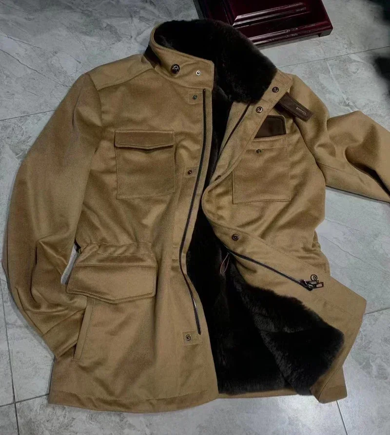 BILLIONAIRE OECHSLI jacket thick winter Warm customized High quality beaver hair New fashion men coat European size 46-60