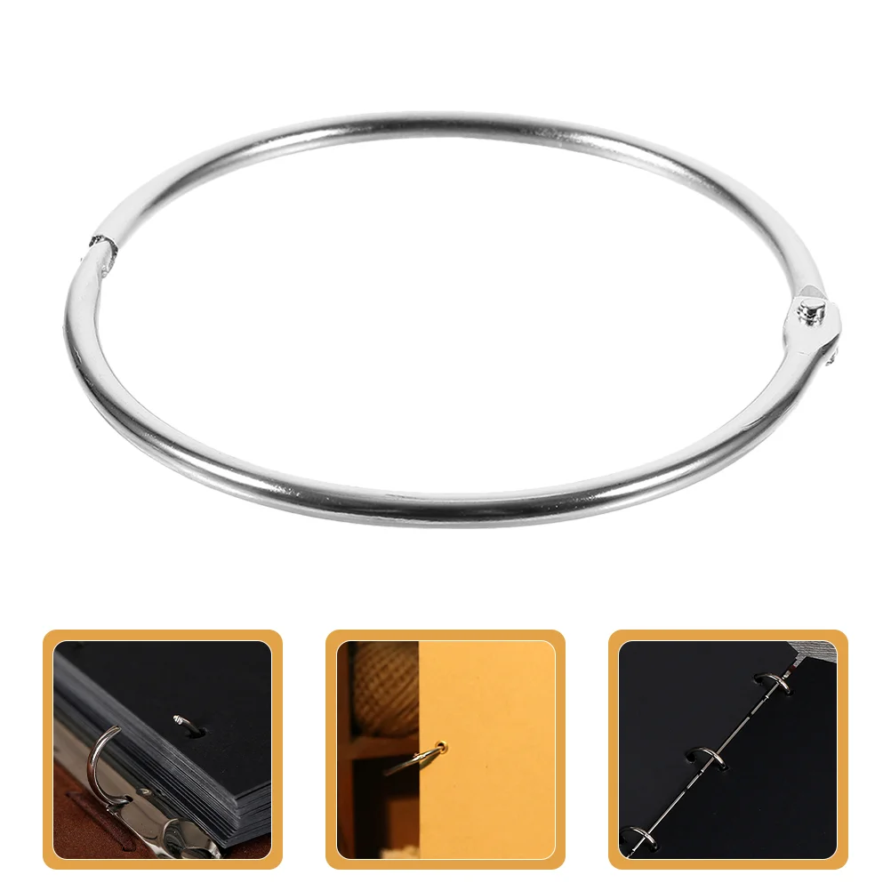 Anneaux de Reliure en Fer, Fermoir Multifonction pour Note, 24 Pièces