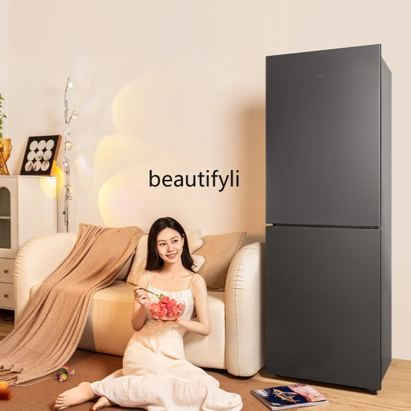 

Refrigerator Double Door 188 L Double Frequency Conversion Refrigeration Air Cooling Office Refrigerator