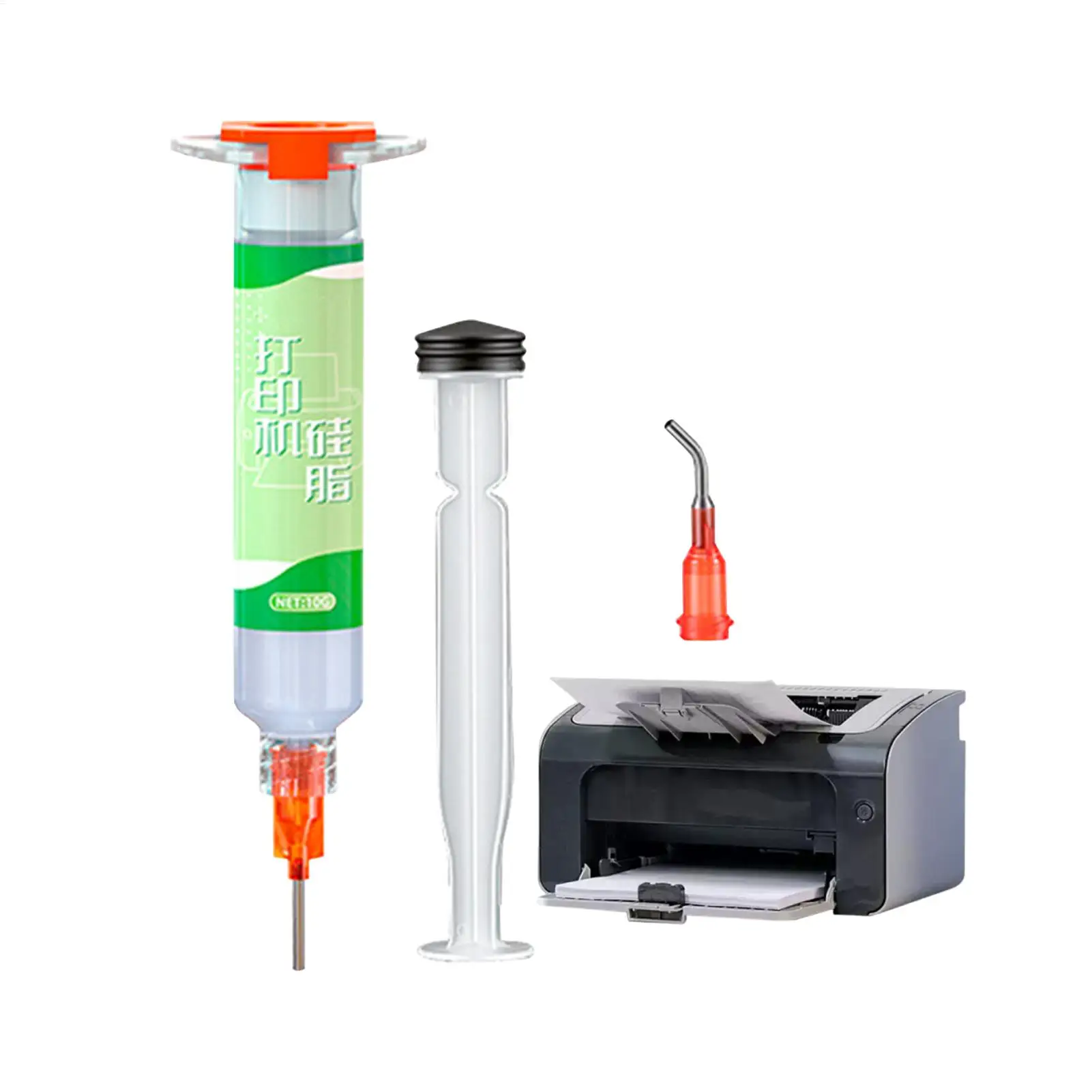 3D Printer Grease Long-Lasting Low Noise Syringe Oil Printer Machine Grease for Bearings Rails Engraving Machines Home Indoor