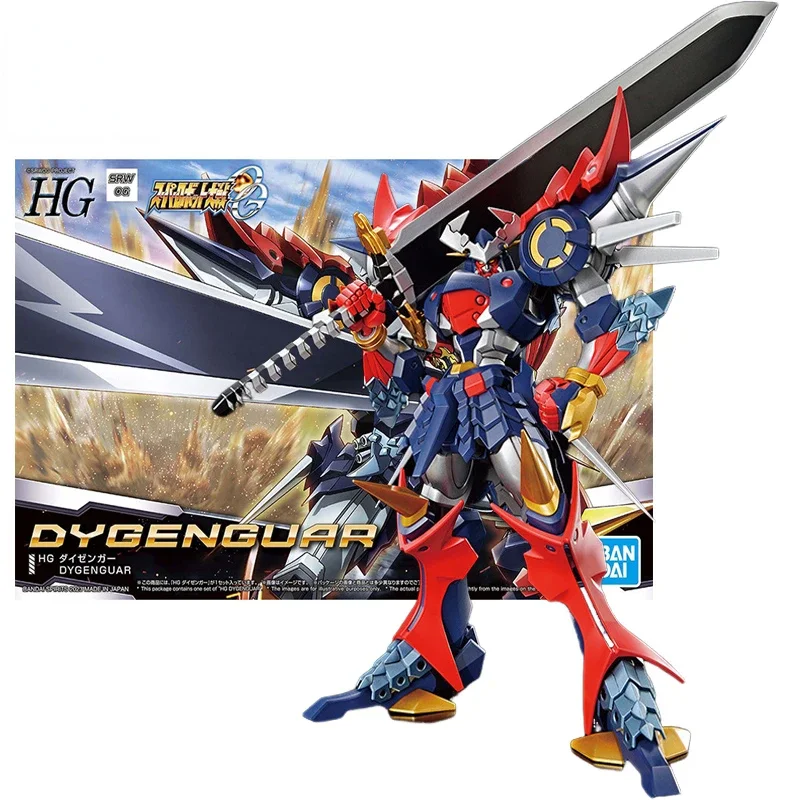 Originale BANDAI HG 1/144 Super Robot Taisen: generazione originale Dygenguar Anime Action Figures assemblato modello collezione giocattolo