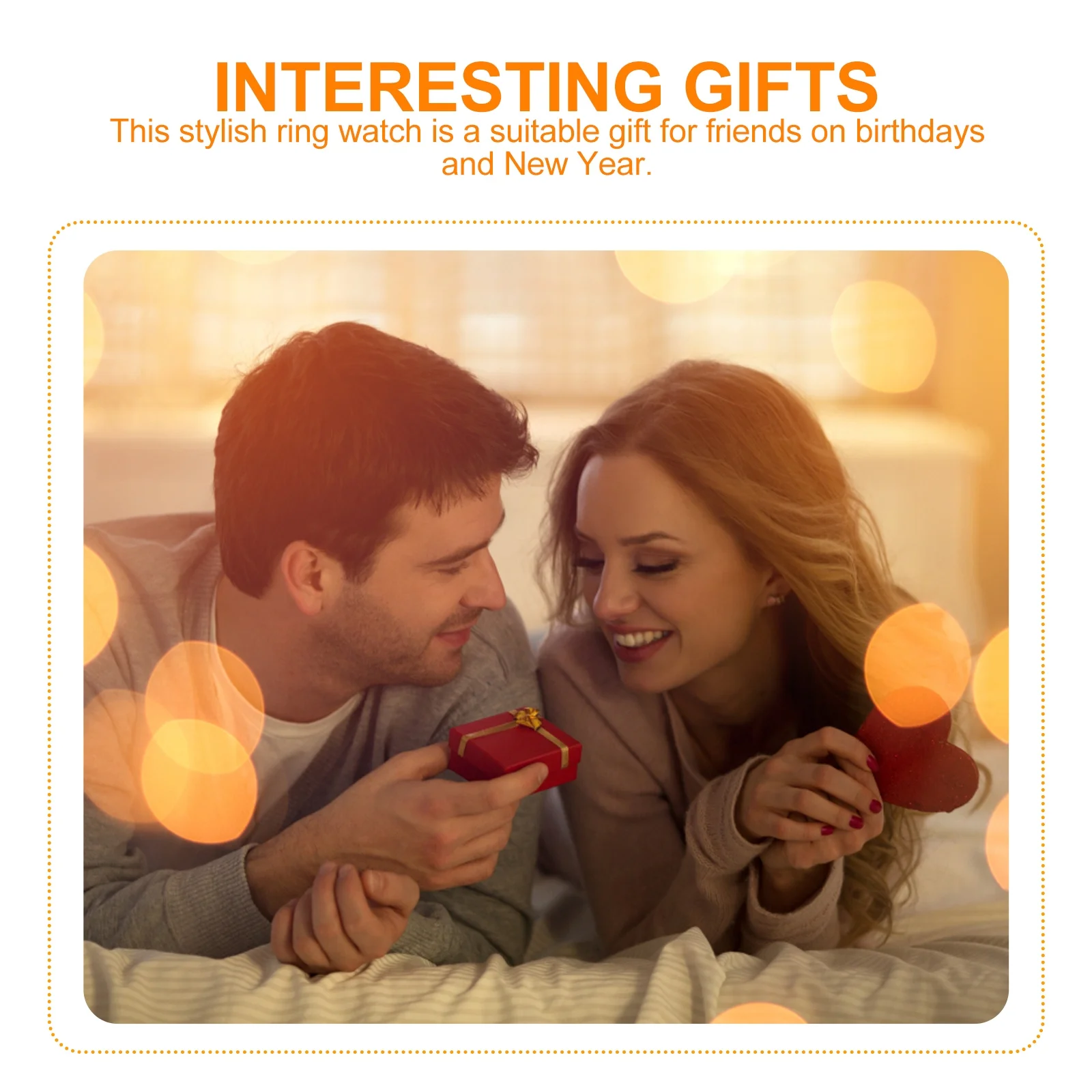 ساعة دائرية رقمية للرجال والنساء، ساعة كوارتز دائرية، أرقام، إكسسوارات عصرية، هدية المهرجان #2