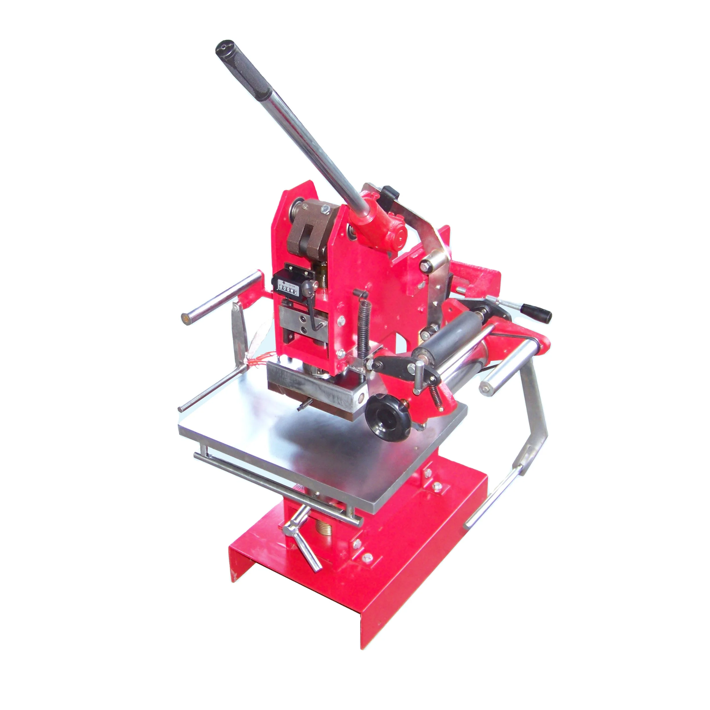Jinggang TJ-1E Manual Heat Press Machine for Hot Foil Stamping and Embossing Paper Food Packaging 1 Year Warranty