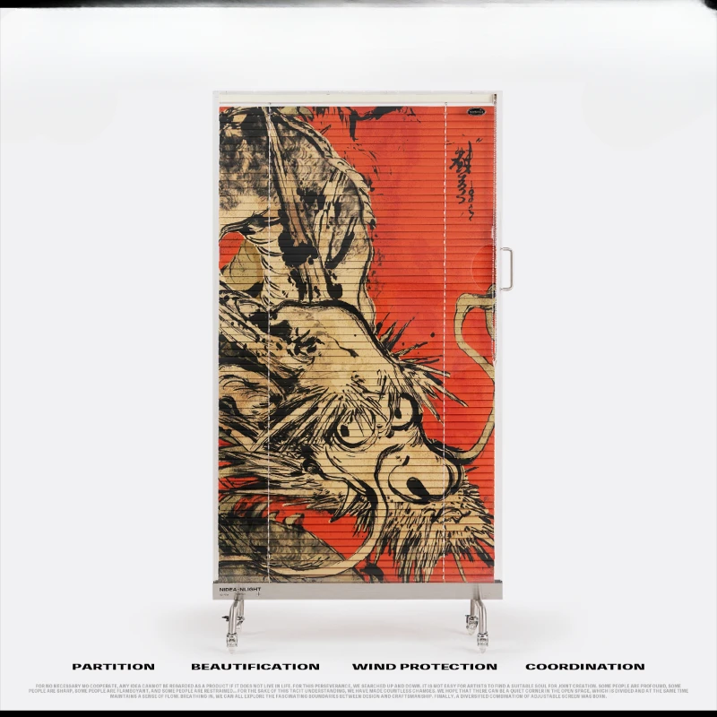 Dragon Tiger Huandan Chinese style single-sided porch air screen bedroom decoration