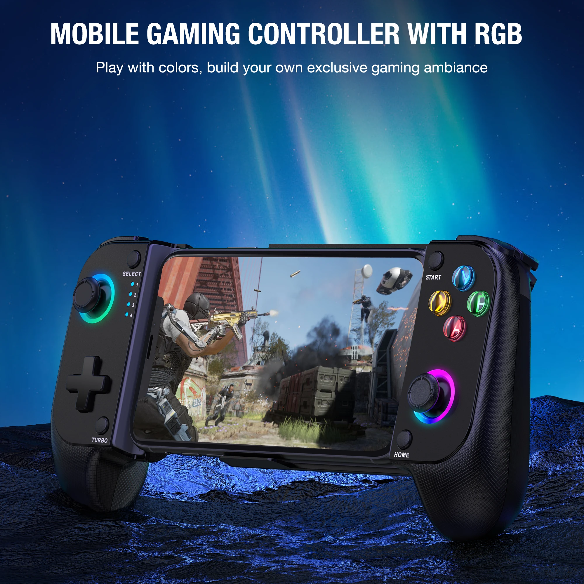 Controller Mobile Game Per IPhone/Android Con Custodia Di Supporto Controller Mobile Game Per IPhone/Android Con Custodia Di Supporto